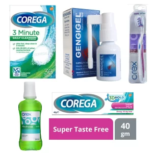 عناية طقم أسنان كامل متحرك